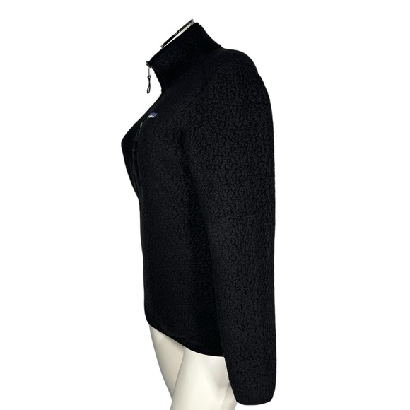 PATAGONIA Retro Pile Black Fleece Half Zip Pullover Women's Size XS - Picture 9 of 15